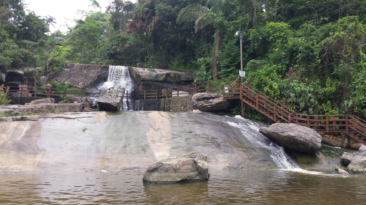 Em Iporanga, a cachoeira